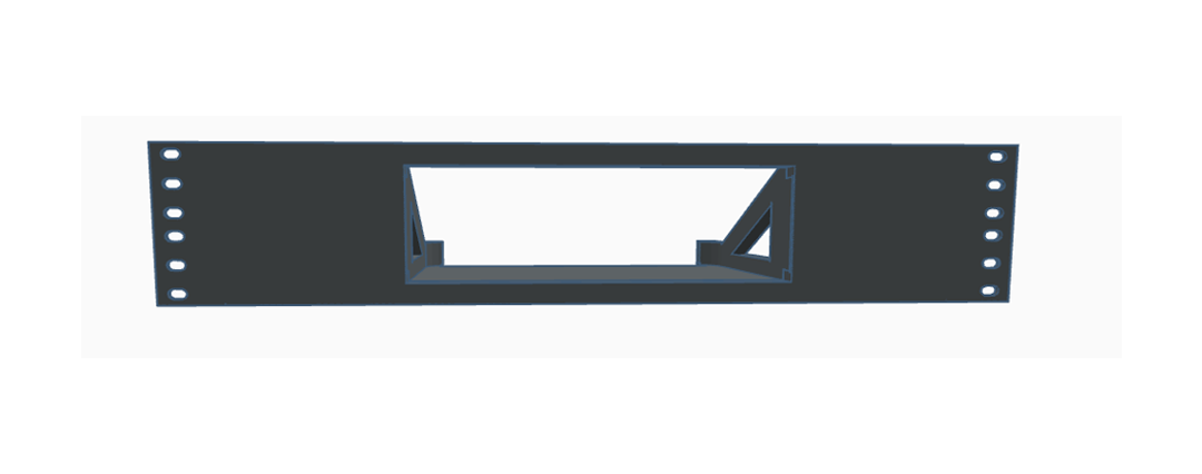 3D Printed 2U Shlef for Sonos Amp