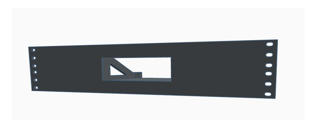 3D Printed 2 U Shelf for Sonos Ports